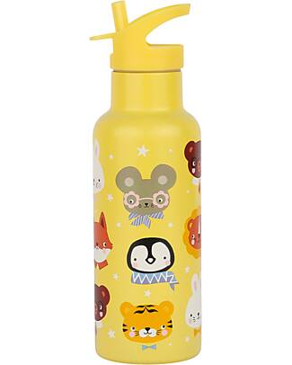 A Little Lovely Company Borraccia Termica in Acciaio Inossidabile - 500 ml - Amici Animali Borracce non Termiche